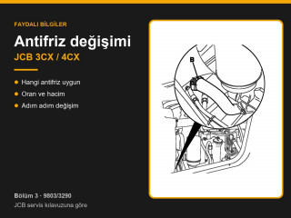 JCB 3CX ve 4CX Antifriz Değişimi: Hangi Antifriz, Ne Kadar ve Nasıl Değiştirilir