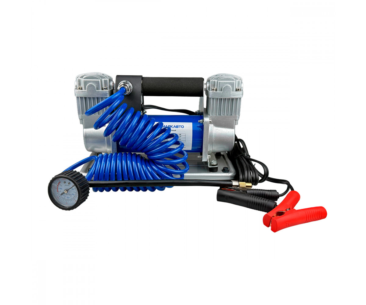 Twin-piston tyre inflation compressor, aftermarket