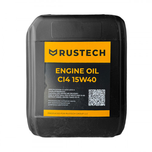 RUSTECH Engine Oil CI-4 15W-40 motor yağı, 10 l, muadil