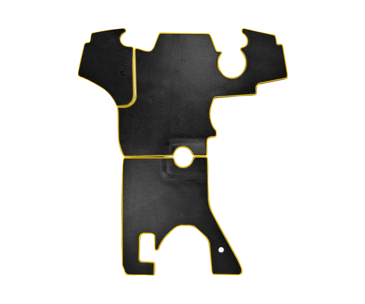 Kabin paspası JCB 3CX IND, sarı dikişli JCB 3CX/4CX, muadil